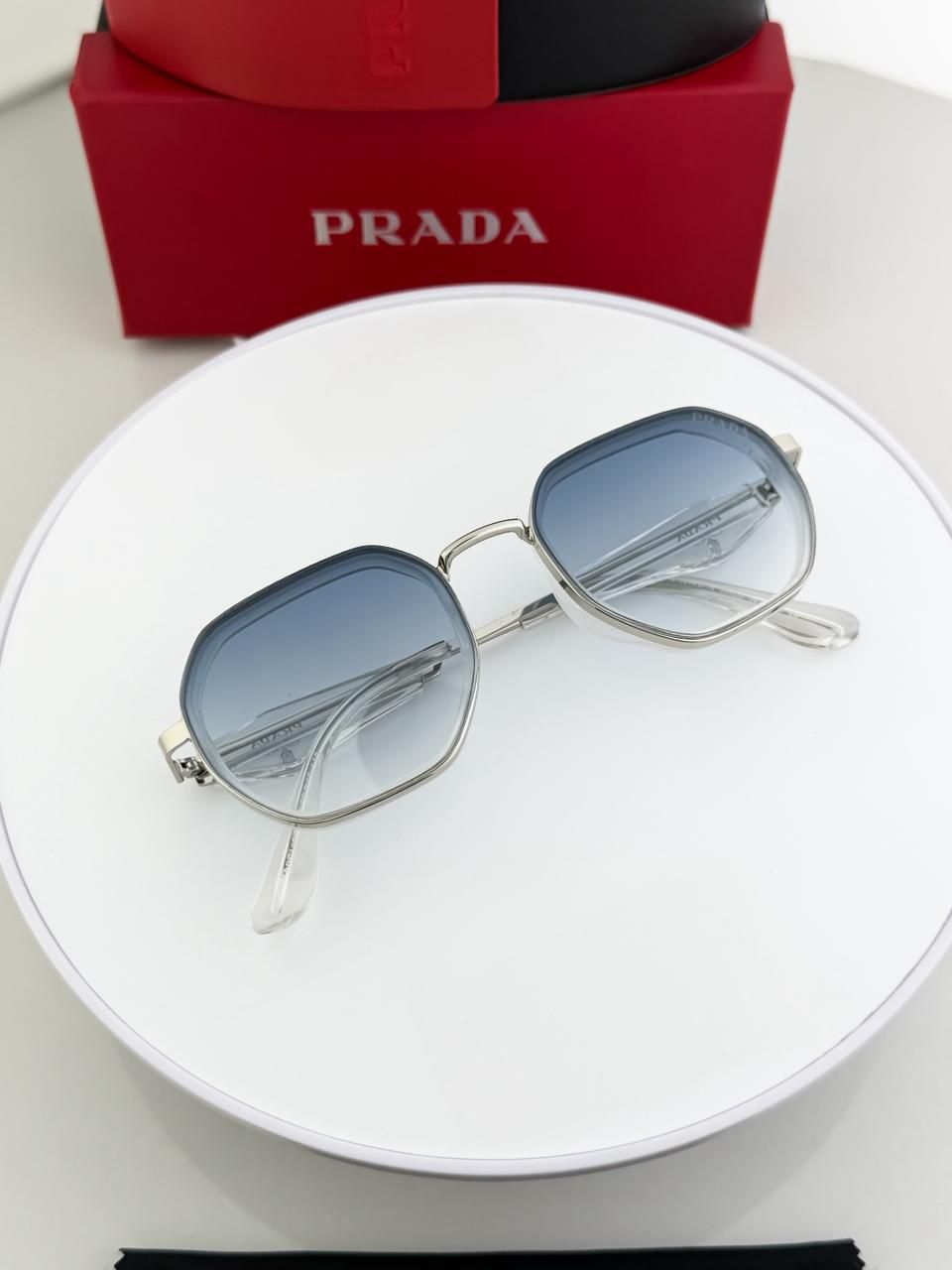 PRADA SILVER SUNGLASSES