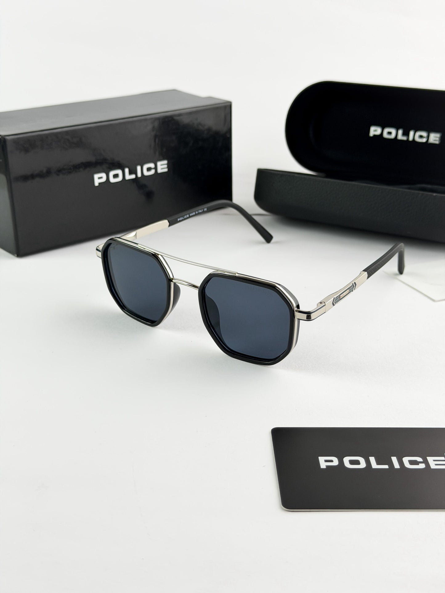 POLICE SILVER SUNGLASSES