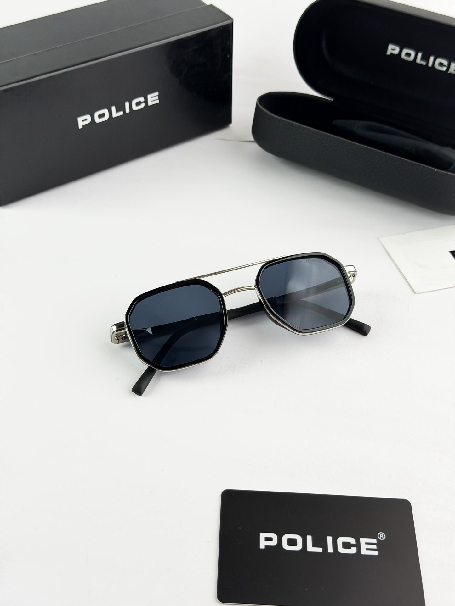 POLICE SILVER SUNGLASSES