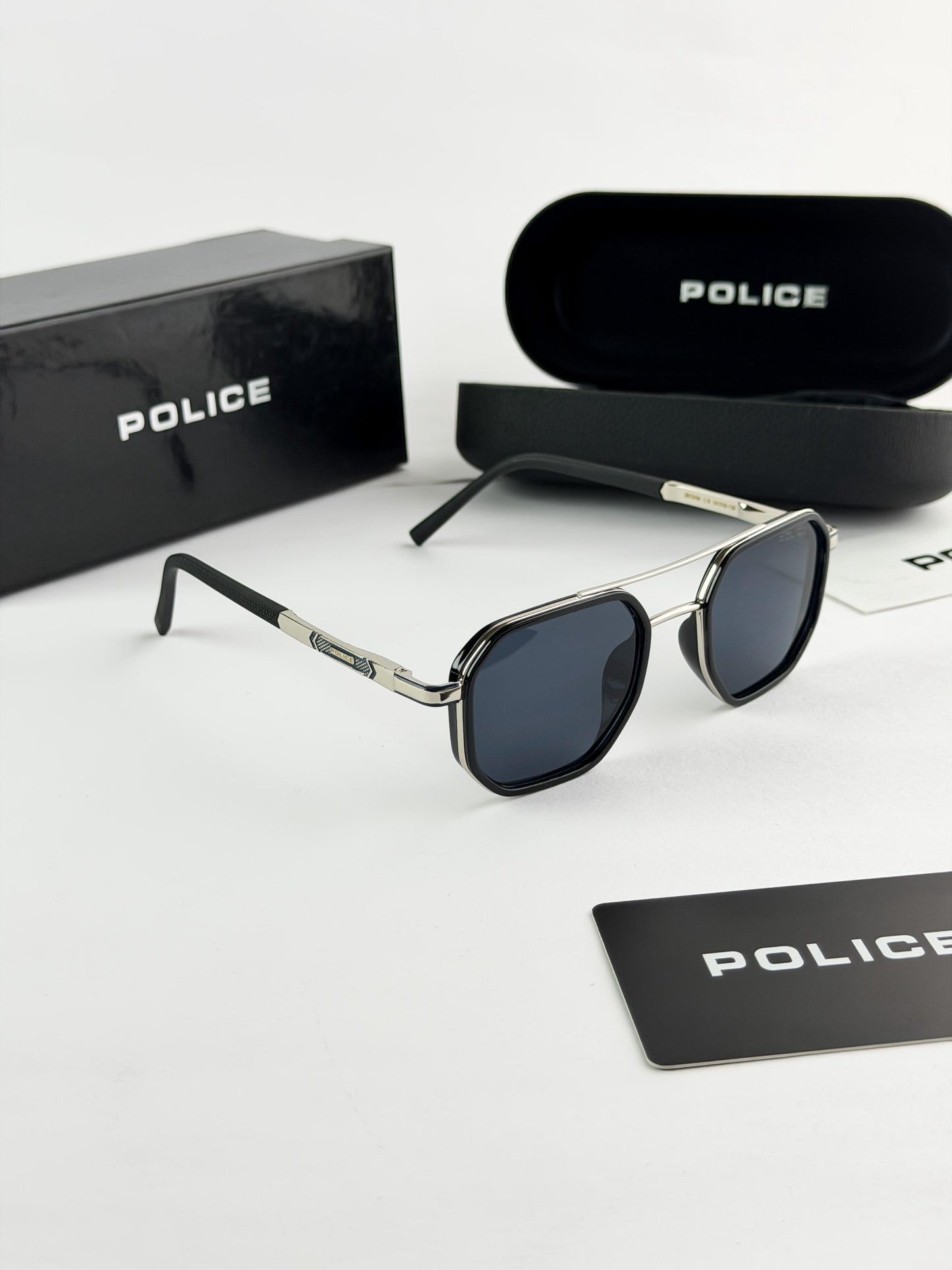 POLICE SILVER SUNGLASSES