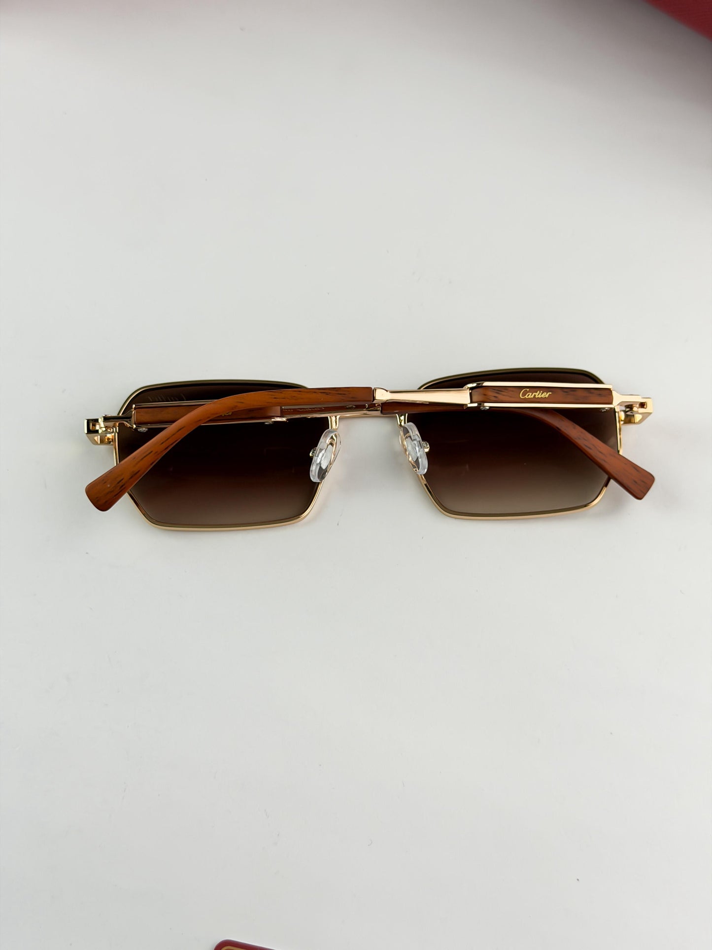 CARTIER GOLD BROWN SUNGLASS