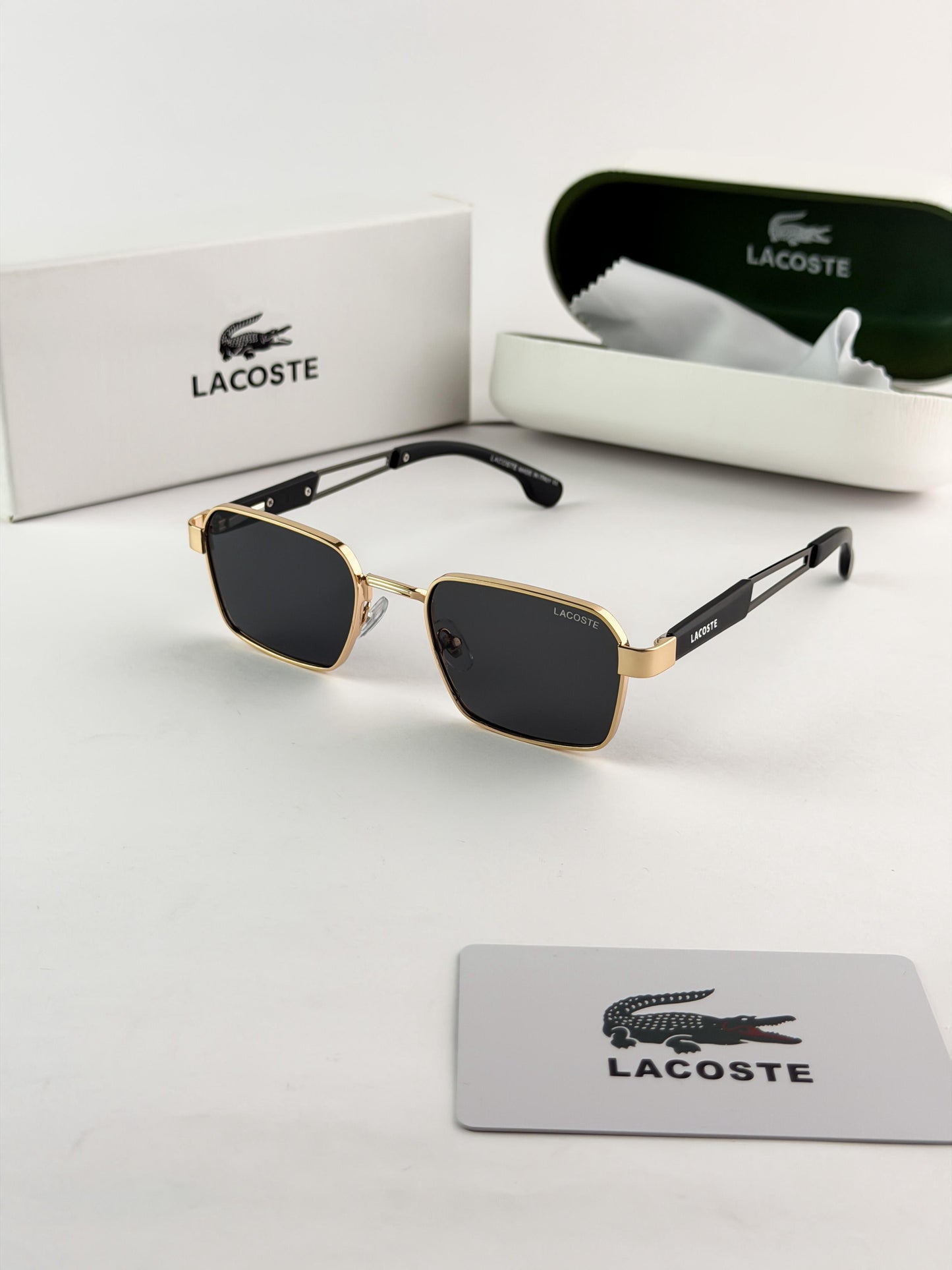 LACOSTE GOLD BLACK SUNGLASS