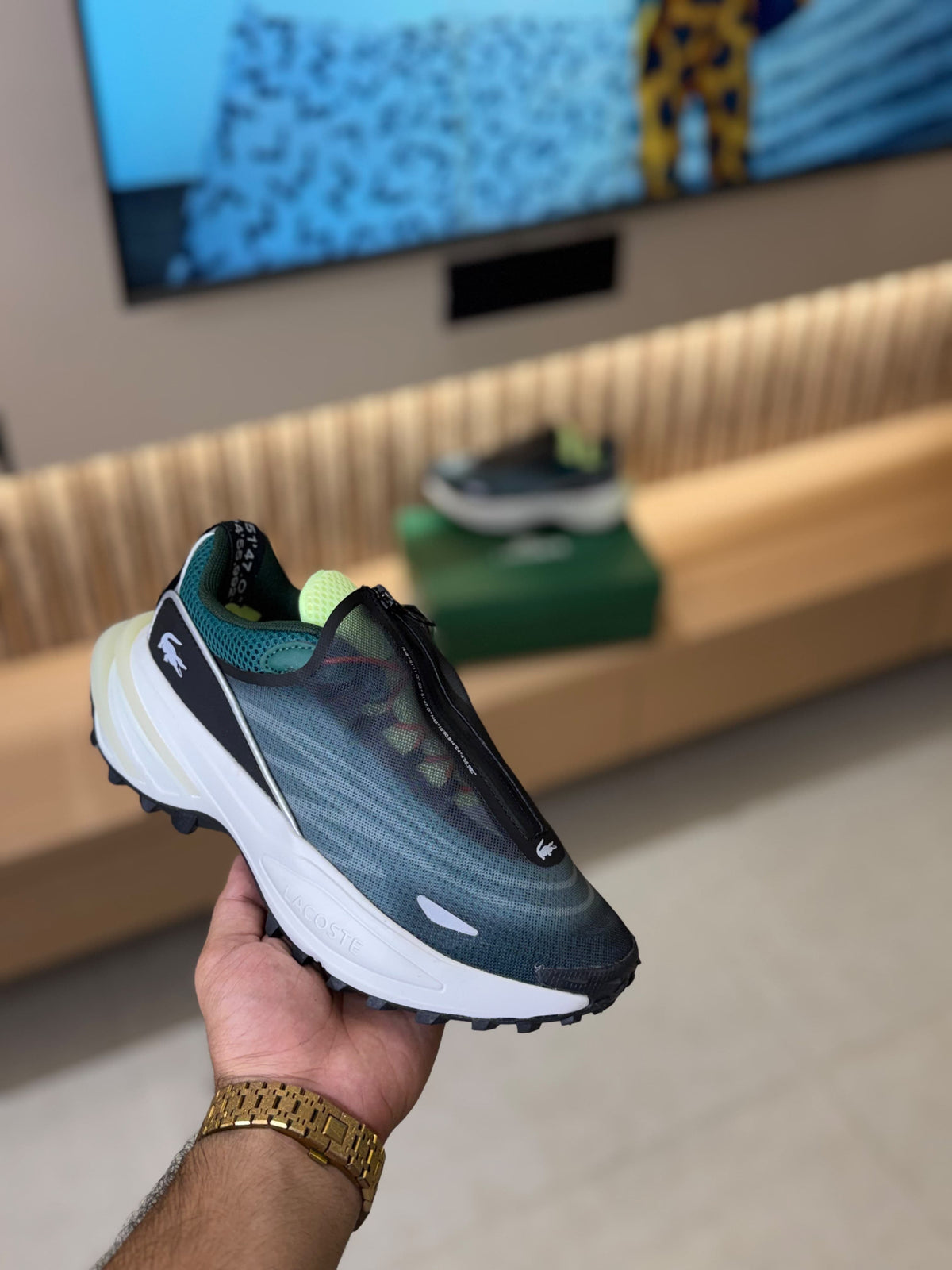 LACOSTE AUDYSSOR TRAIL GREEN BLACK