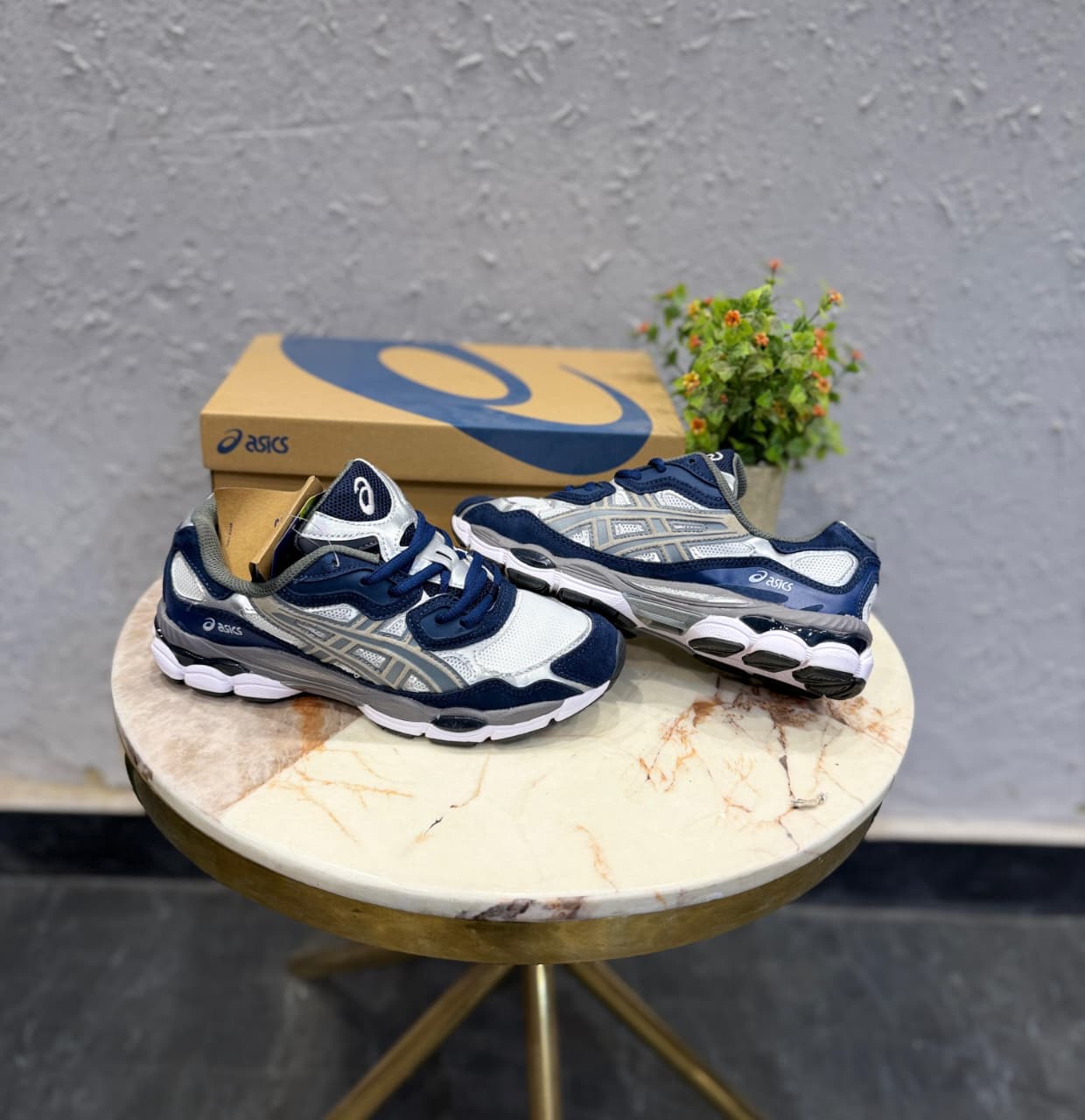 ASICS GEL KAYANO WHITE NAVY