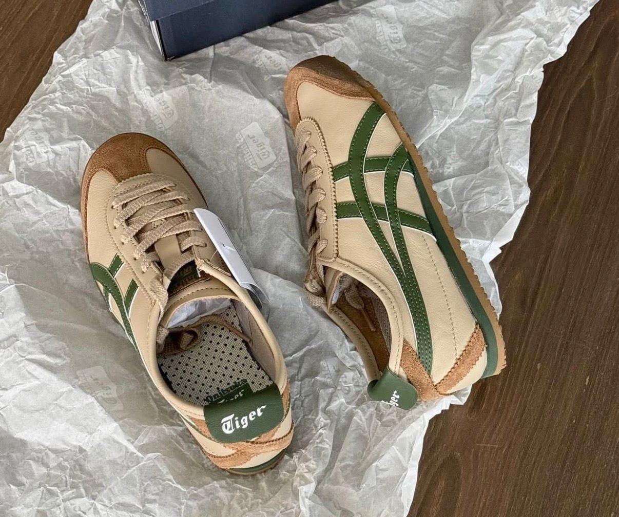 ONITSUKA  TIGER BEIGE GREEN