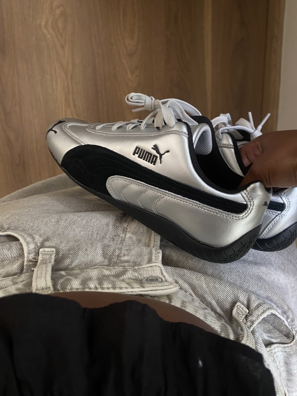 PUMA SPEED CAT FULL METALLIC SILVER