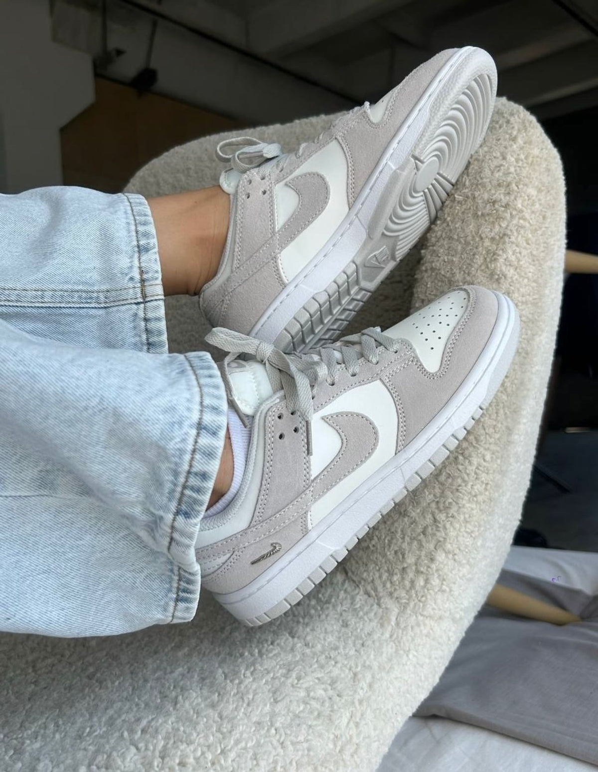 NIKE DUNK SAIL VAST GREY SILVER METALLIC