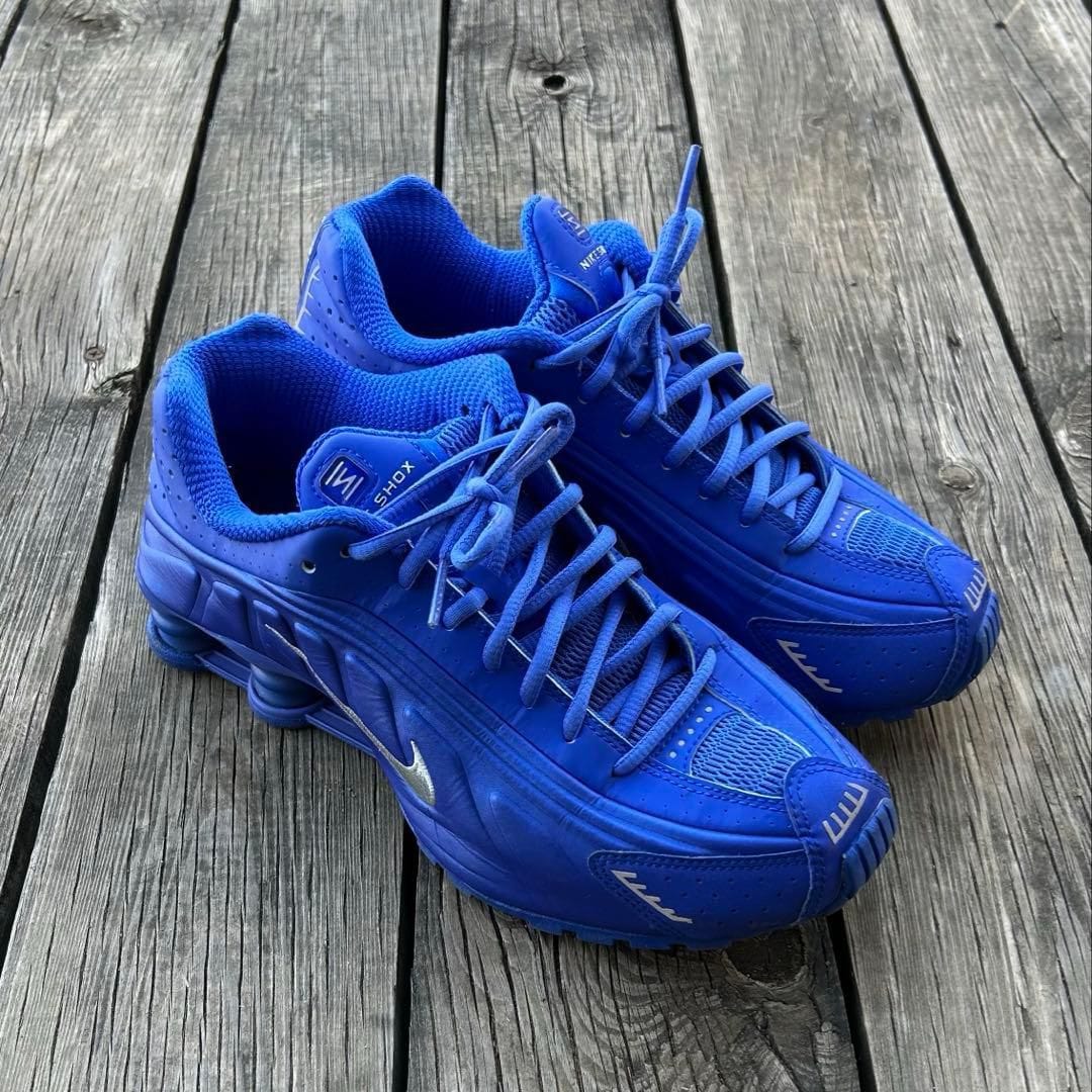 NIKE SHOX SILVER ROYAL BLUE