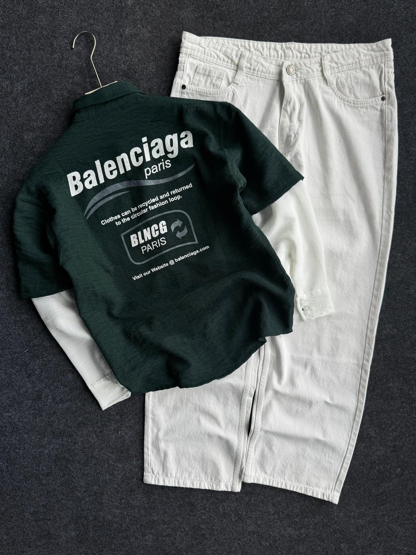 BAGGY PANT SLEEVELESS SHIRT COMBO