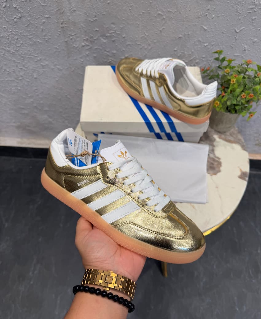 ADIDAS ORIGINAL SAMBA GOLDEN WHITE