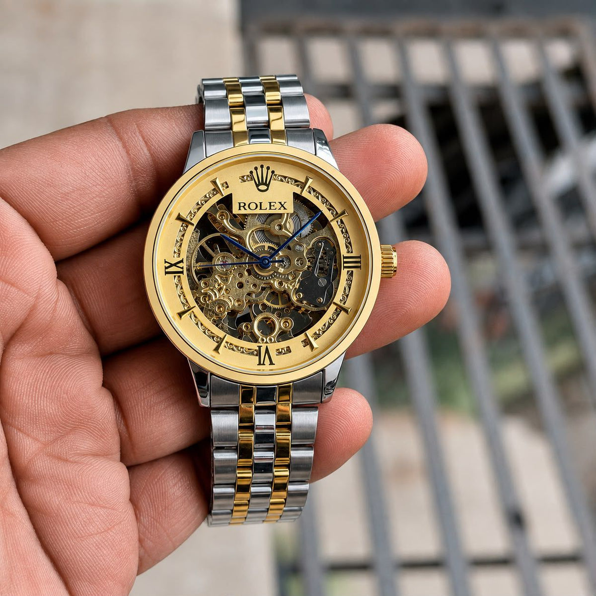 ROLEX MEN'S AUTOMATIC SKELETON WATCH