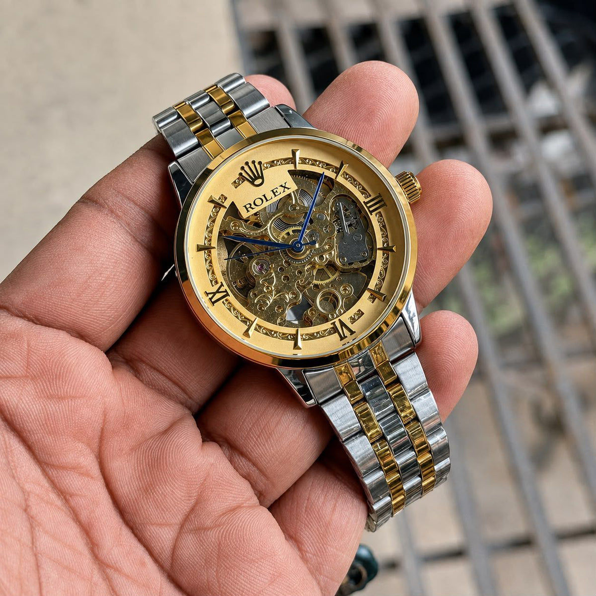 ROLEX MEN'S AUTOMATIC SKELETON WATCH