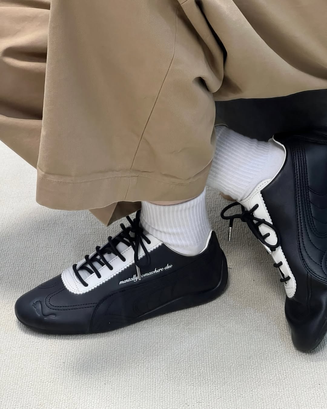 NOAFTERNO X PUMA SPEED CAT BLACK WHITE