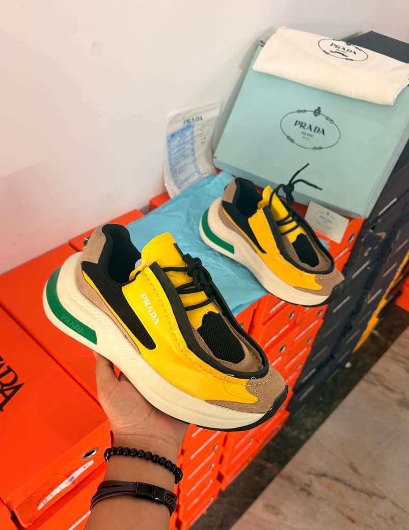 PRADA YELLOW BLACK MADE IN ITALY