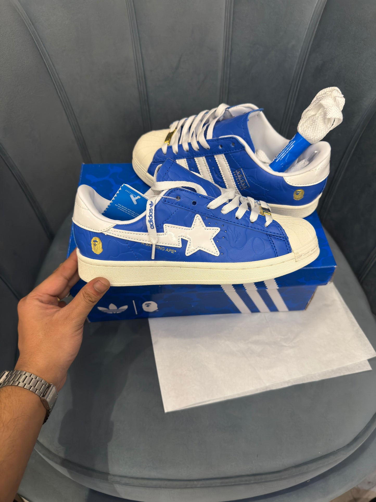 ADIDAS ORIGINALS SUPERSTAR  BAPE SKY BLUE
