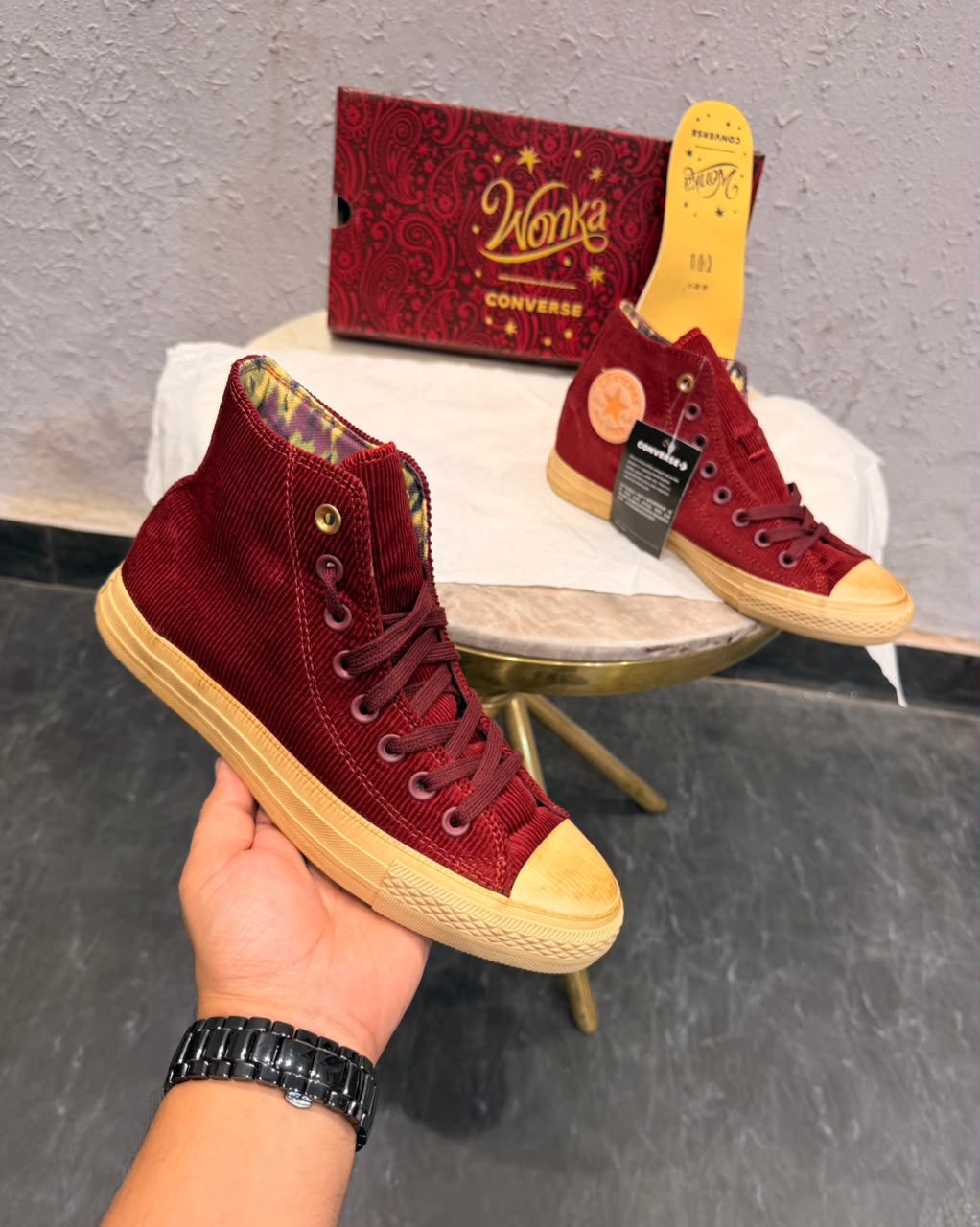 CONVERSE CHUCK  MID WONKA CHERRY BROWN