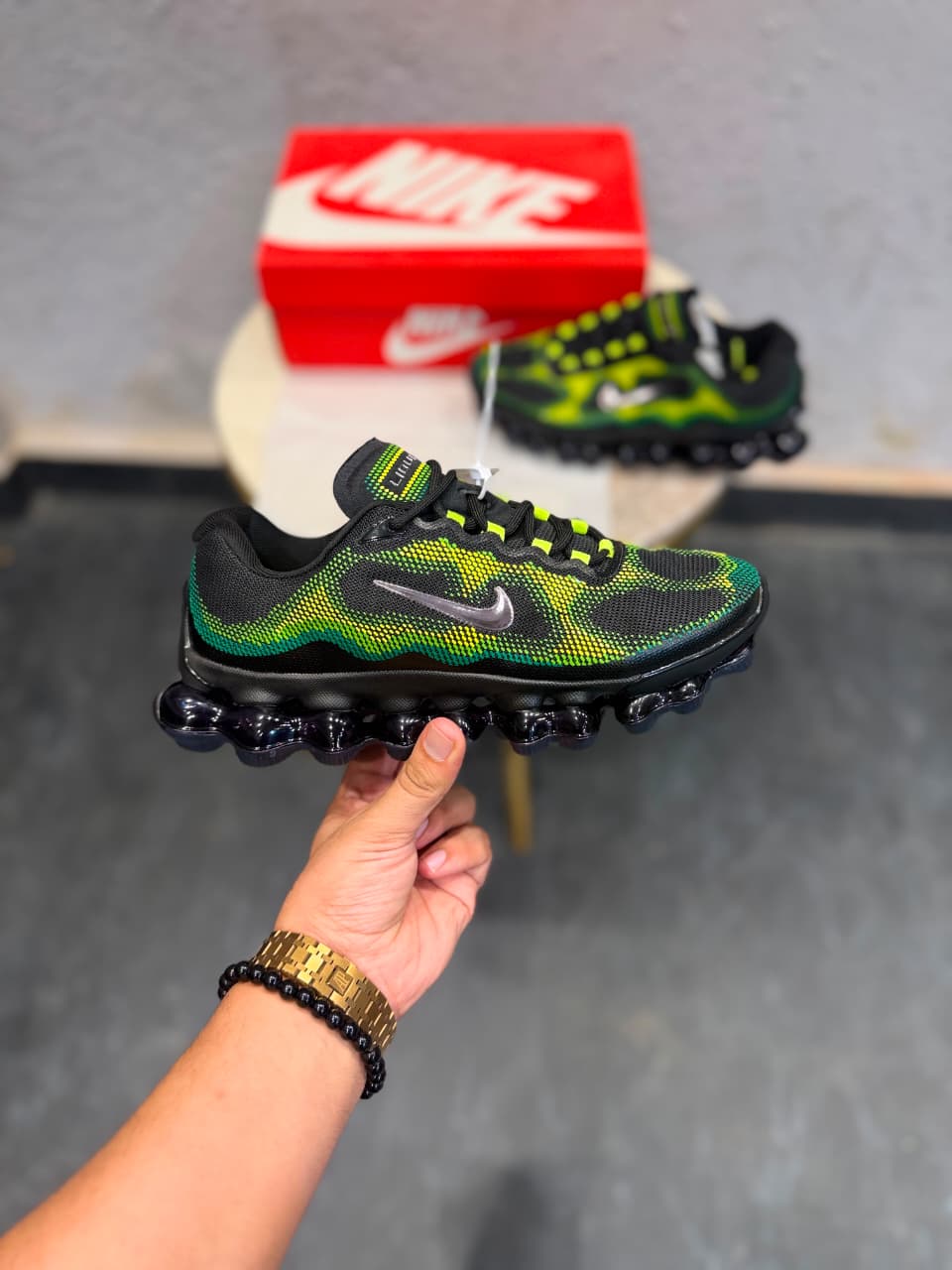 NIKE AIR LIQUID MAX POISON DART FROG AND TRIPLE BLACK