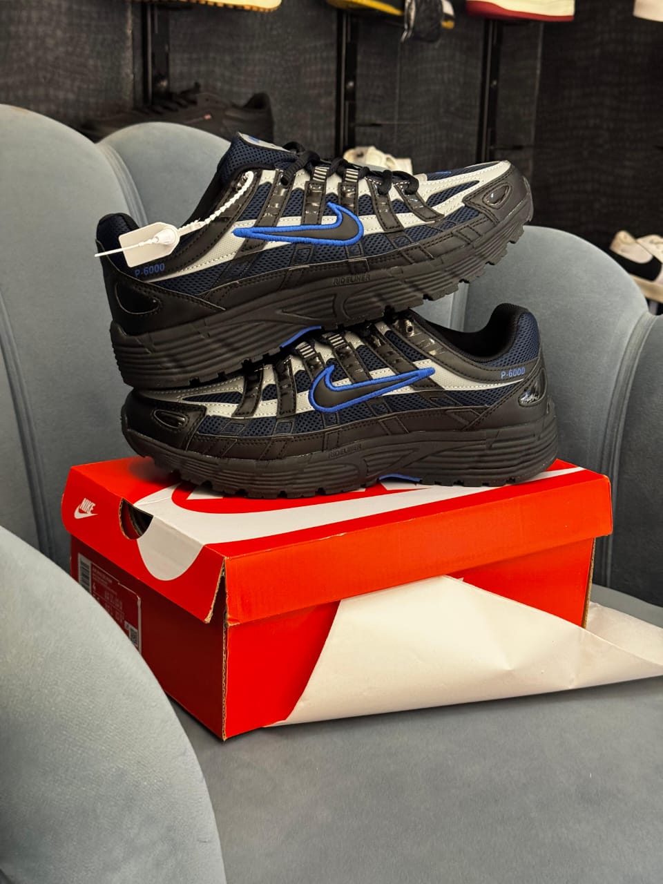 NIKE P 6000 TRAINER BLACK/BLUE