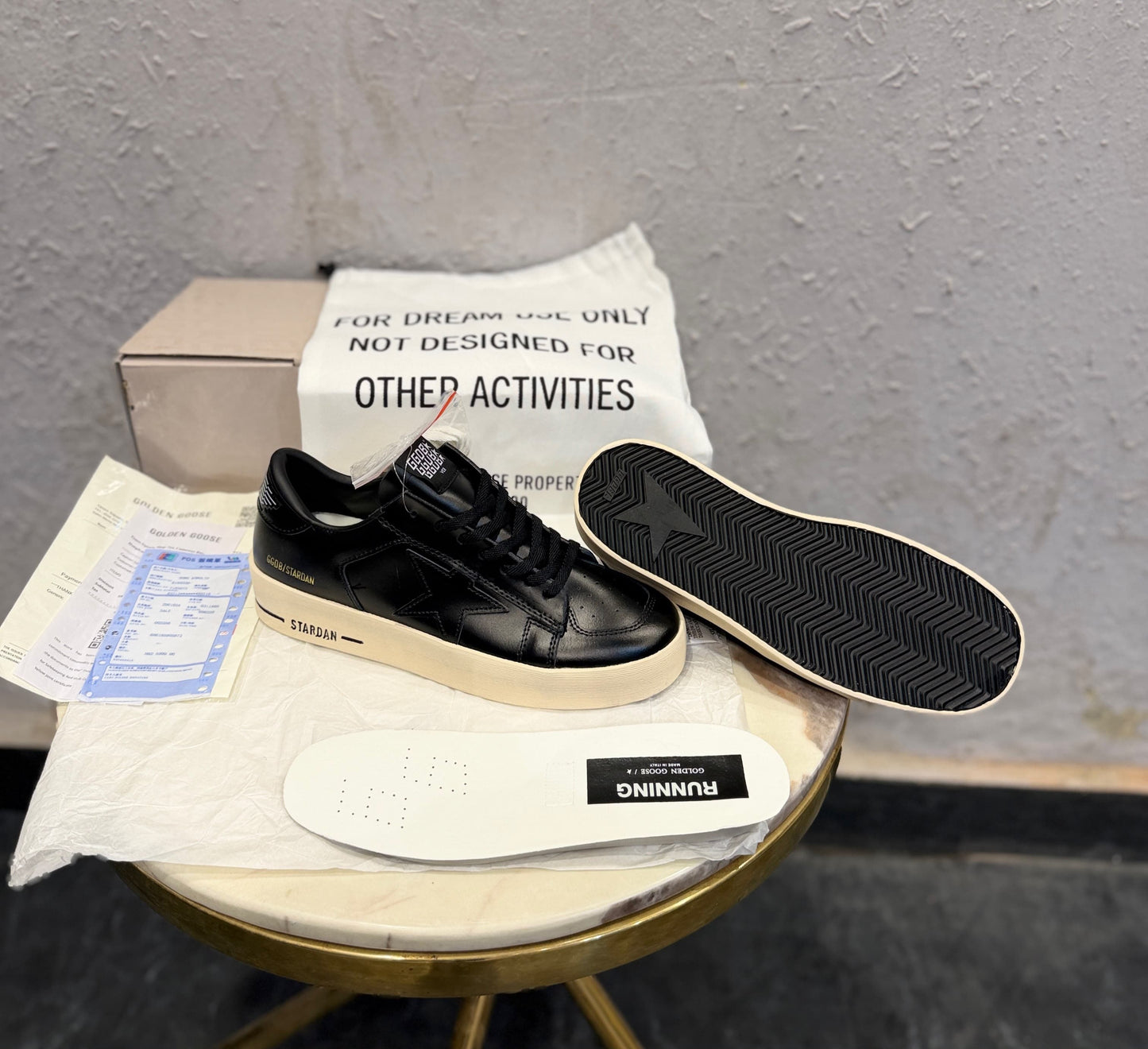 GOLDEN GOOSE STARDAN SNEAKERS BLACK