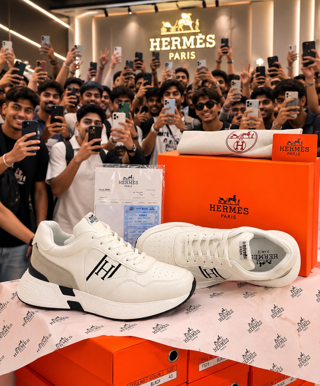HERMES PARIS SNEAKERS
