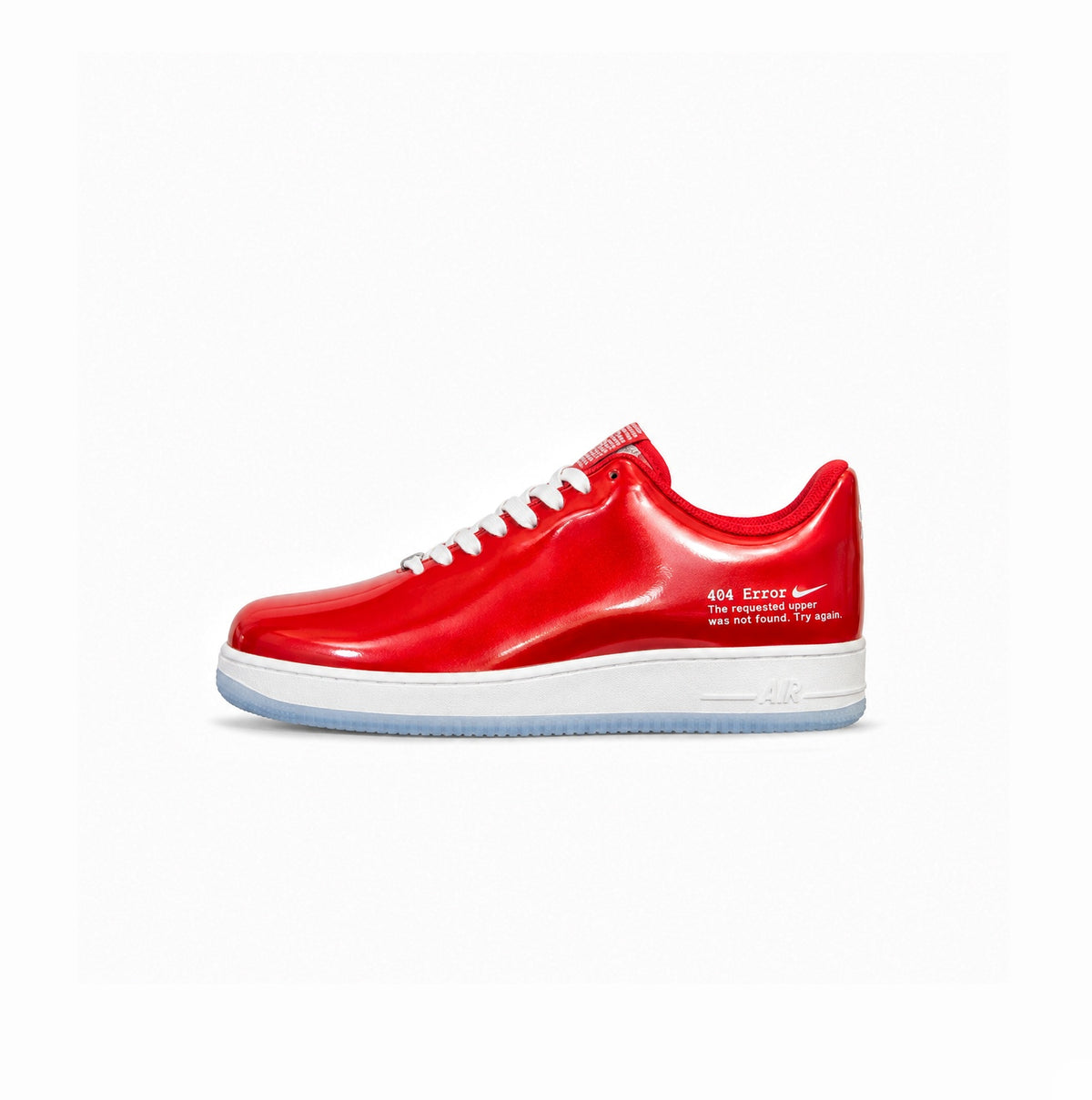 NIKE AIRFORCE ONE SWOOSH ERROR RED