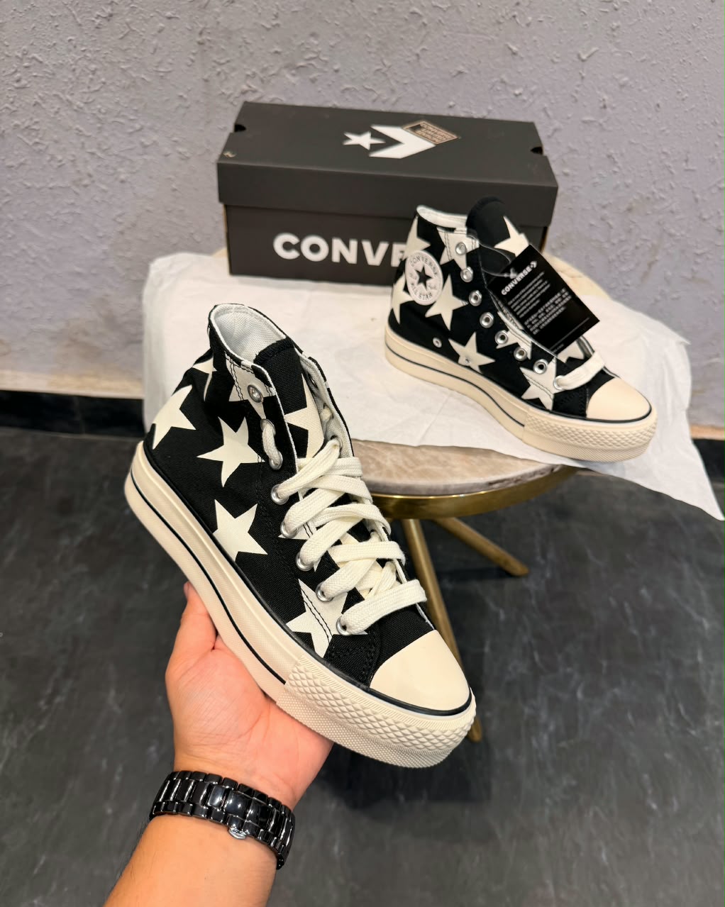 CONVERSE CHUCK 70 BIG STAR LIFT BLACK WHITE