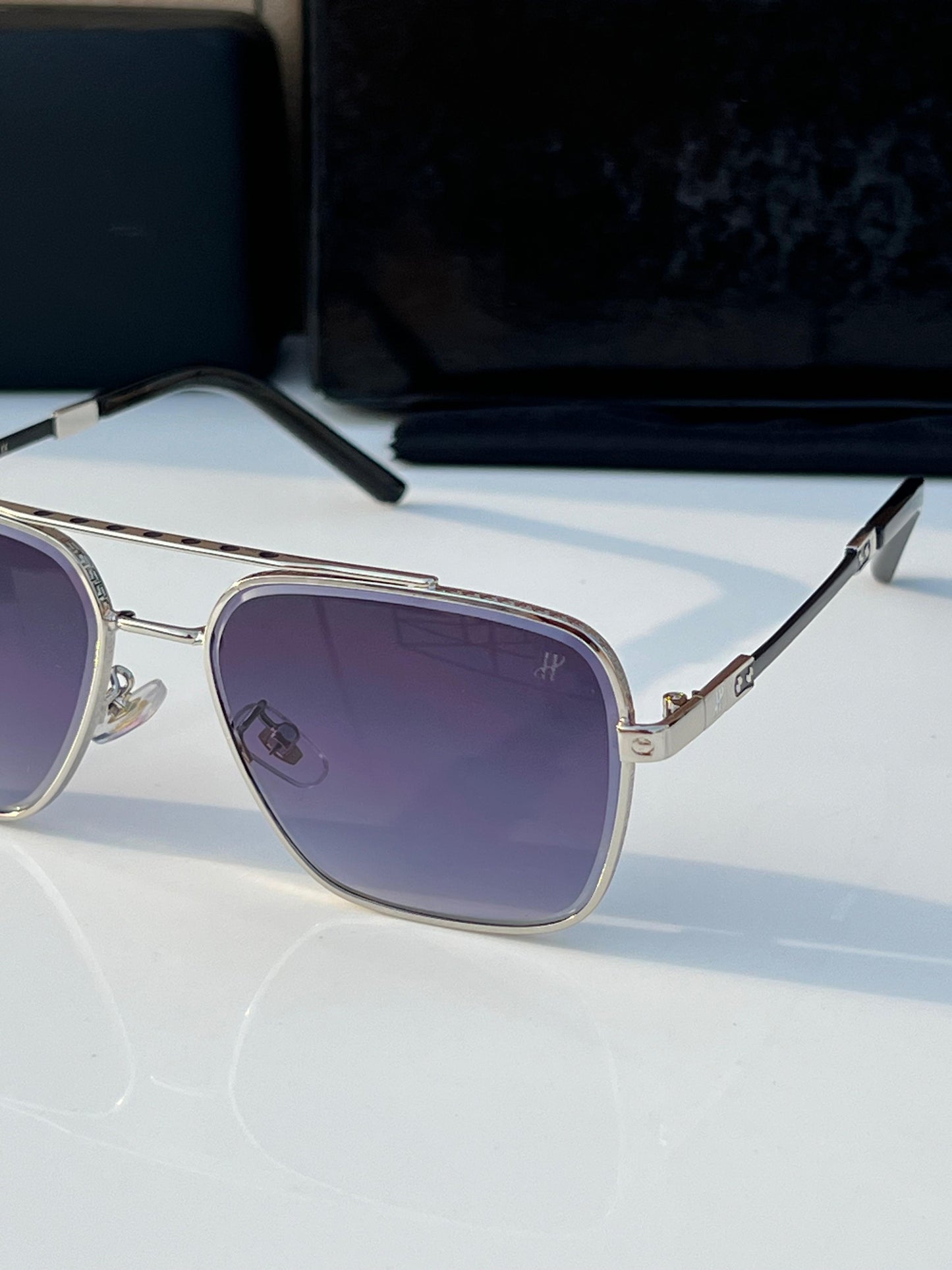 HUBLOT SILVER SUNGLASSES