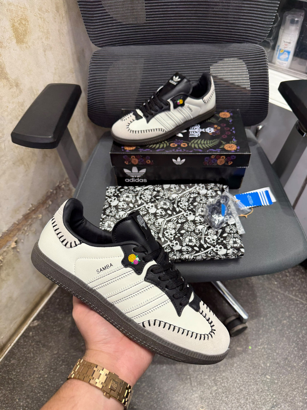 ADIDAS SAMBA DIA DE MUERTOS PACK OF WHITE