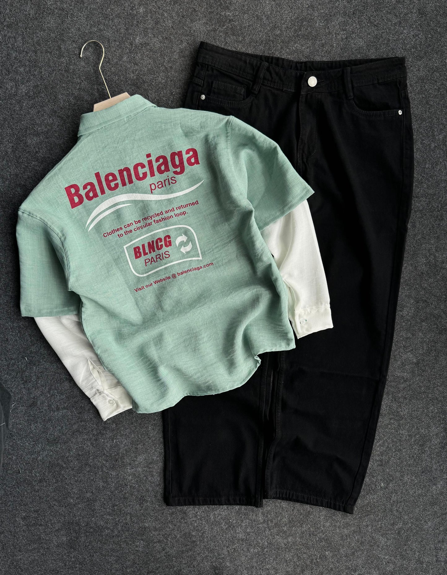 BAGGY PANT SLEEVELESS SHIRT COMBO