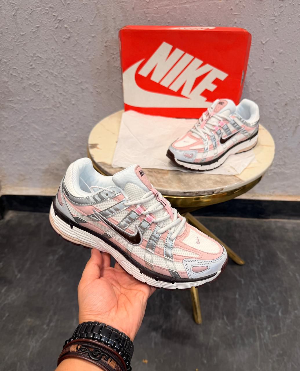 NIKE P 6000 TRAINER PINK BLACK