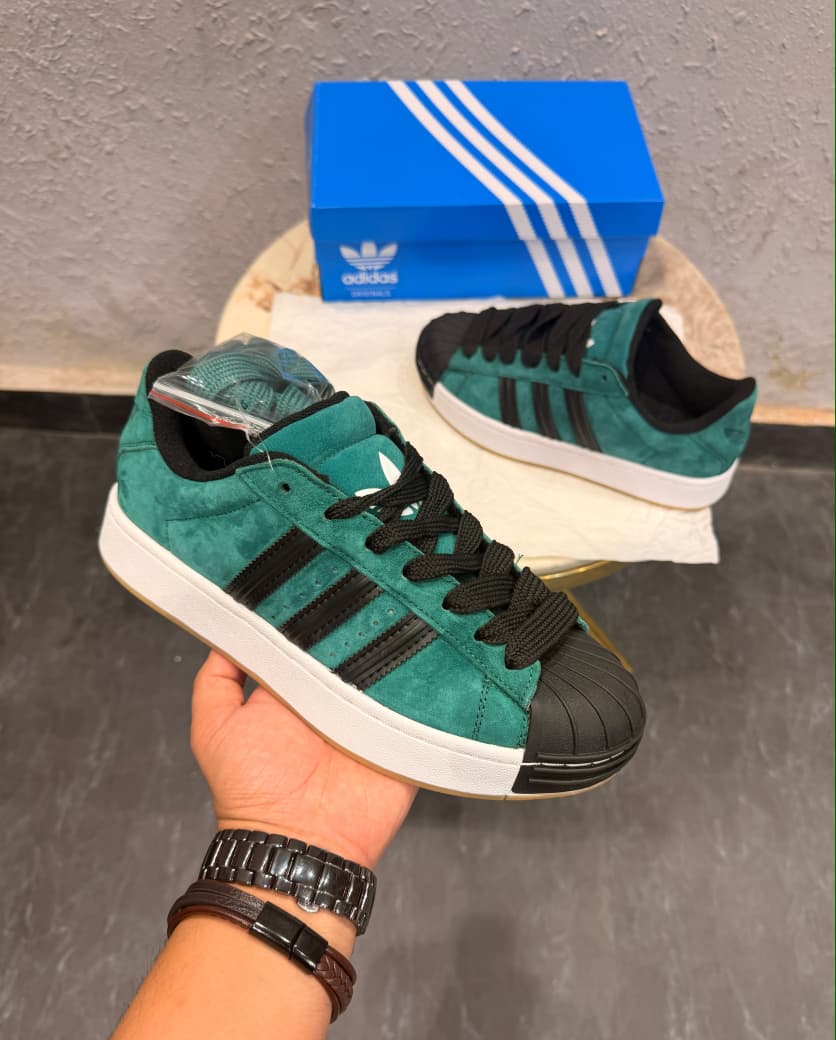 ADIDAS ORIGINALS SUPERSTAR 2ND GENERATION DARK GREEN
