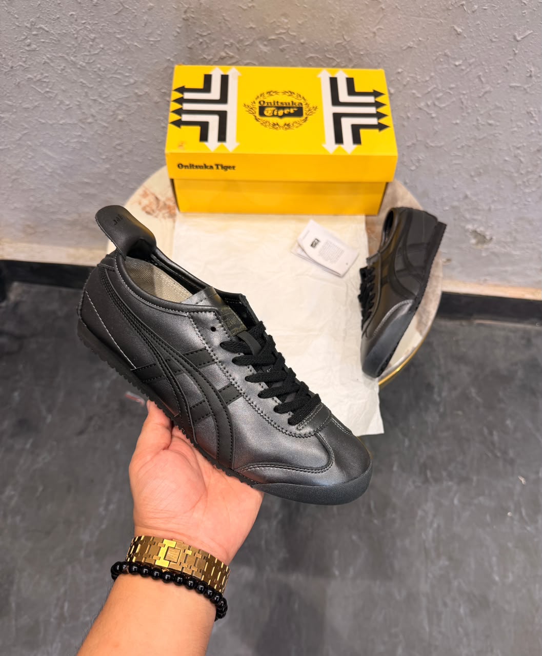 ONITSUKA TIGER SD PREMIUM GUNMETEL BLACK