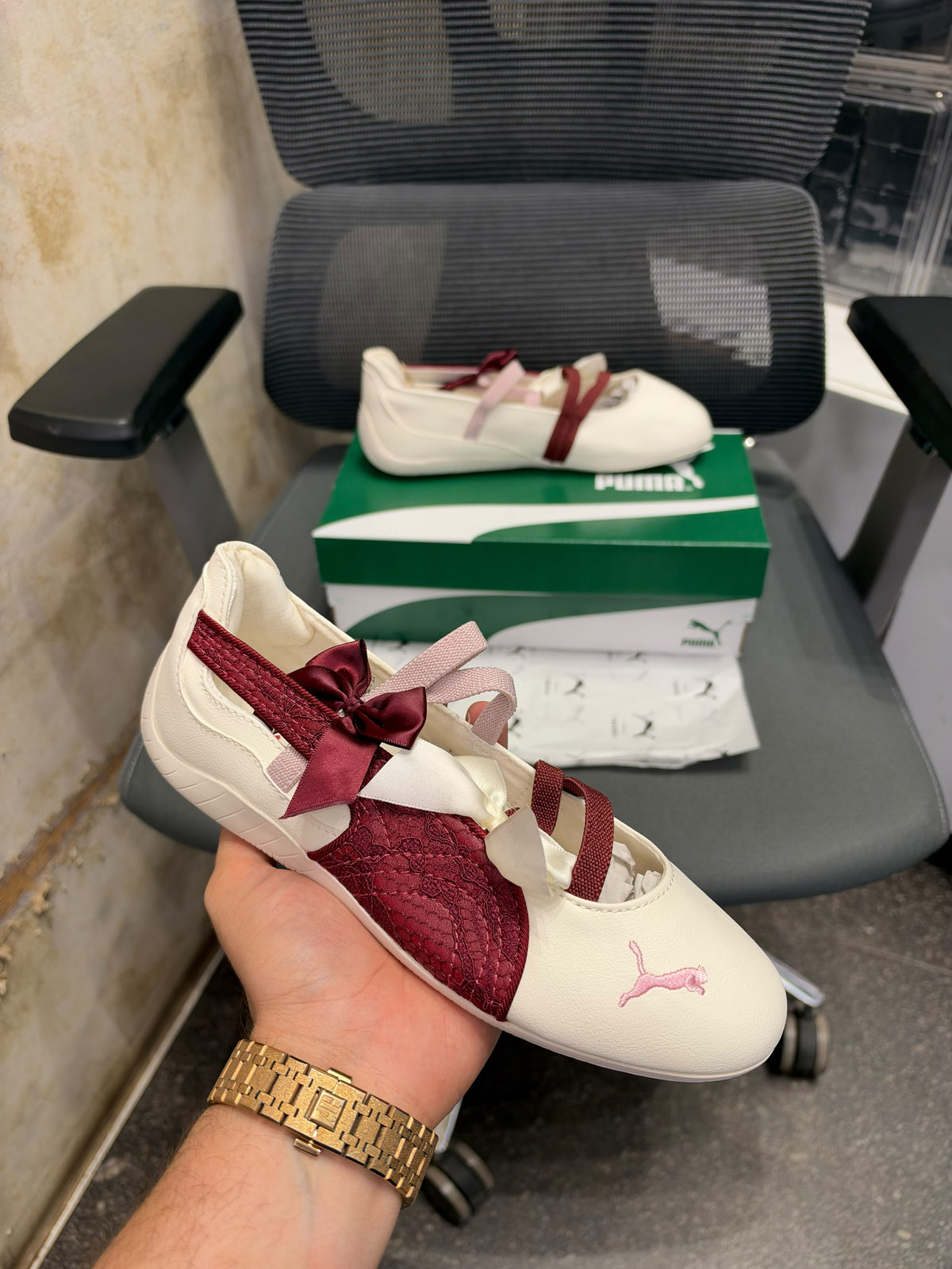 PUMA SPEED CAT BALLETFROSTED IVORY RUBY SHIMMER