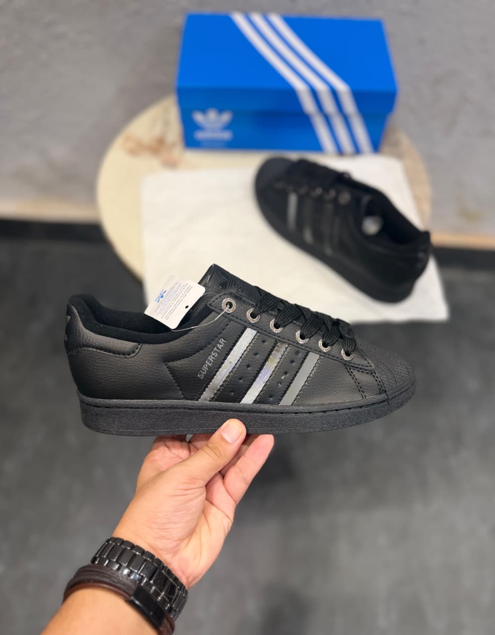 ADIDAS ORIGINALS SUPERSTAR 2ND BLACK SILVER