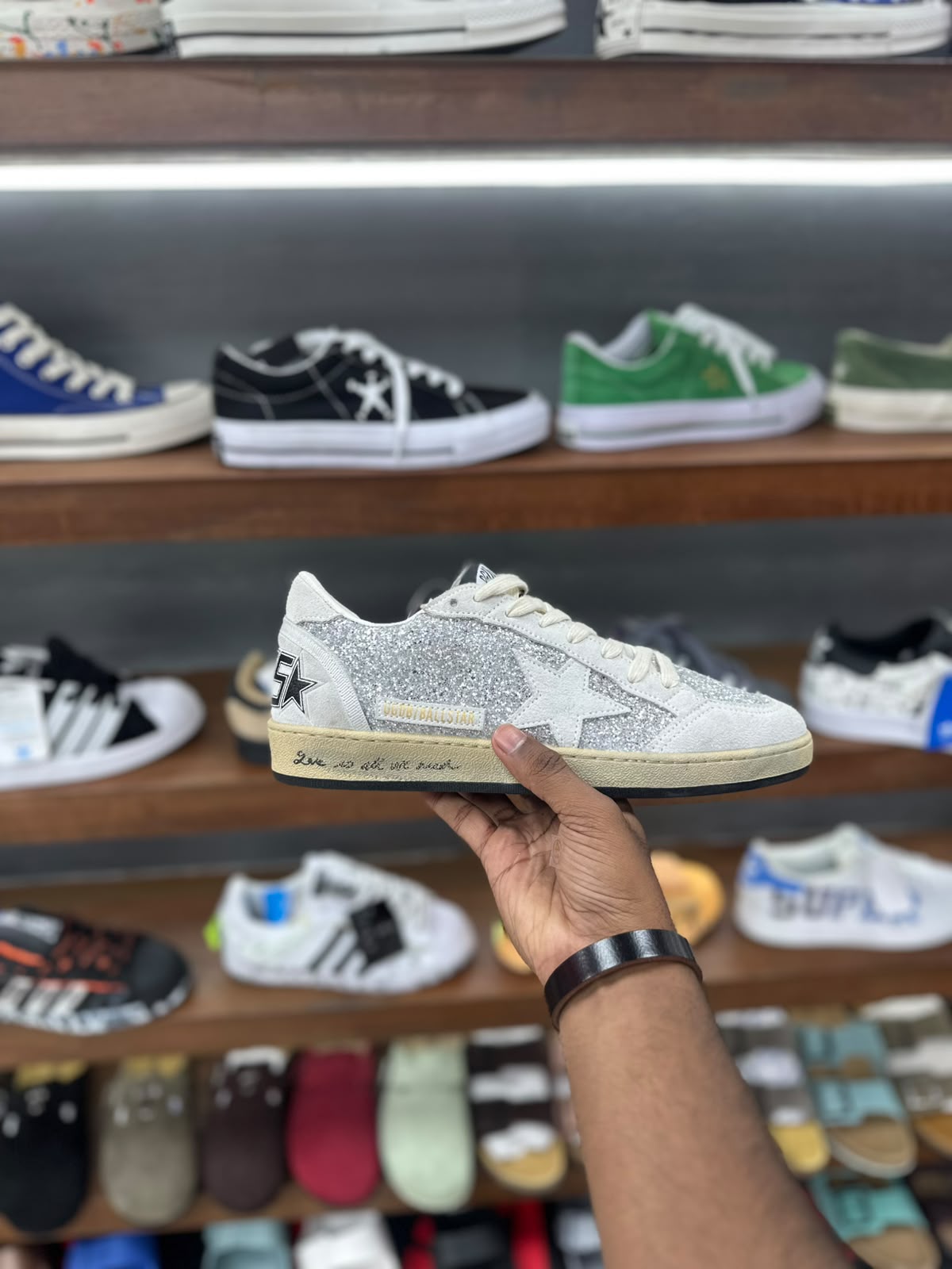 GOLDEN GOOSE BALL STAR SILVER