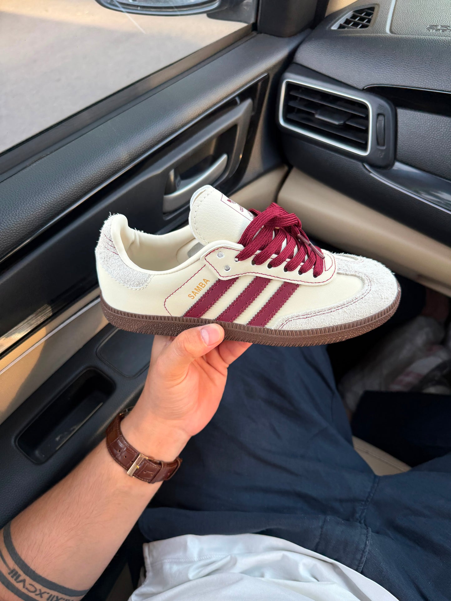ADIDAS SAMBA OG WHITE / MAROON