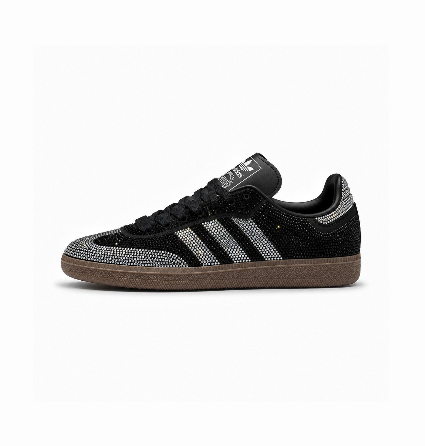ADIDAS ORIGINAL SAMBA BLACK SILVER RHINESTONES