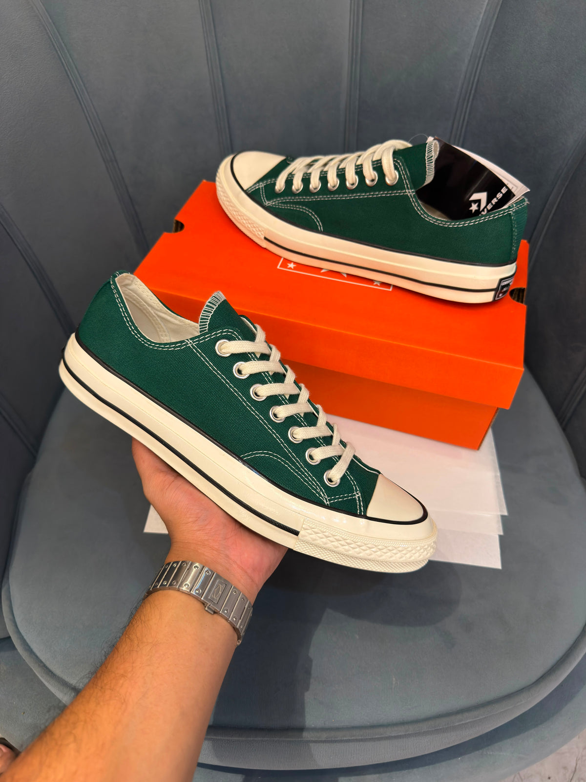 CONVERSE CHUCK  70 LOW GREEN