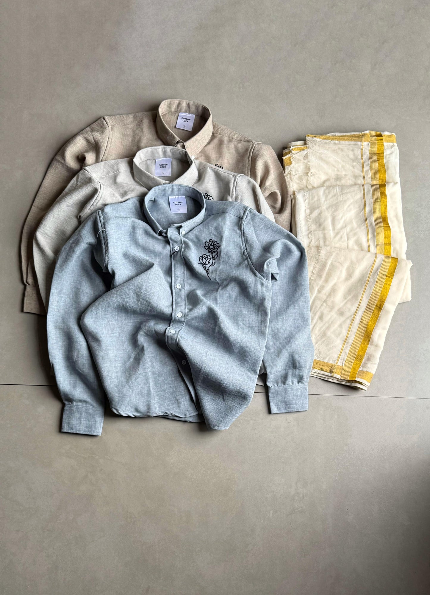 SHIRT AND MUNDU COMBO