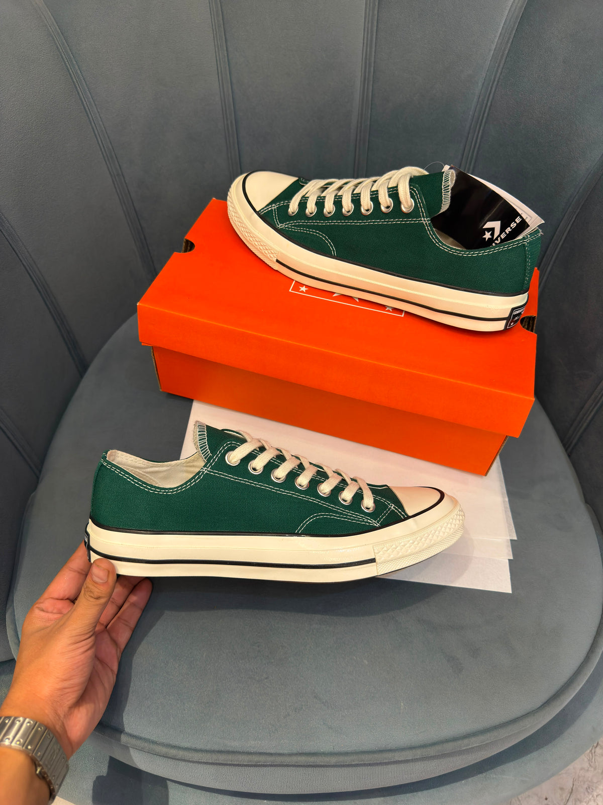 CONVERSE CHUCK  70 LOW GREEN