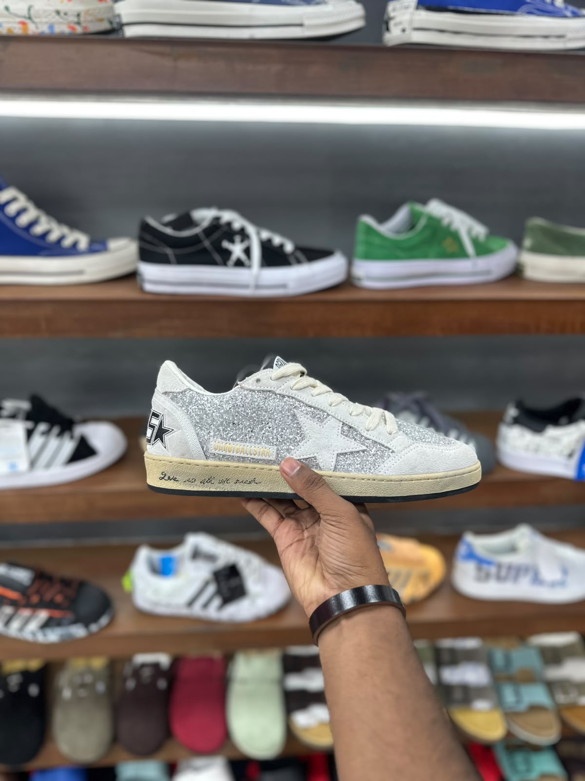 GOLDEN GOOSE BALL STAR SILVER