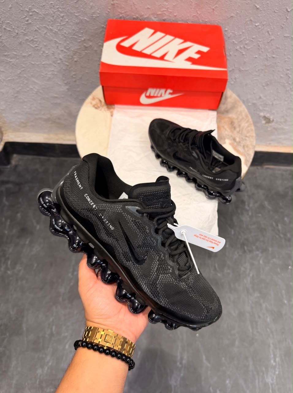 NIKE AIR LIQUID MAX POISON DART FROG AND TRIPLE BLACK