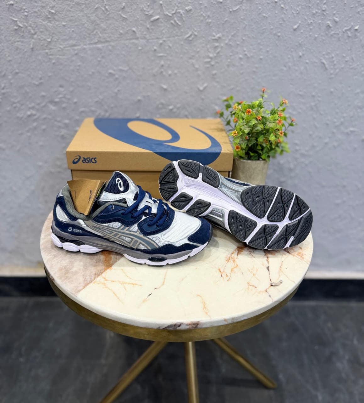ASICS GEL KAYANO WHITE NAVY