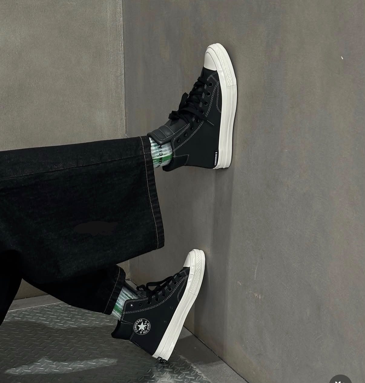 CONVERSE CHUCK PADDED ANODIZED BLACK SNEAKERS