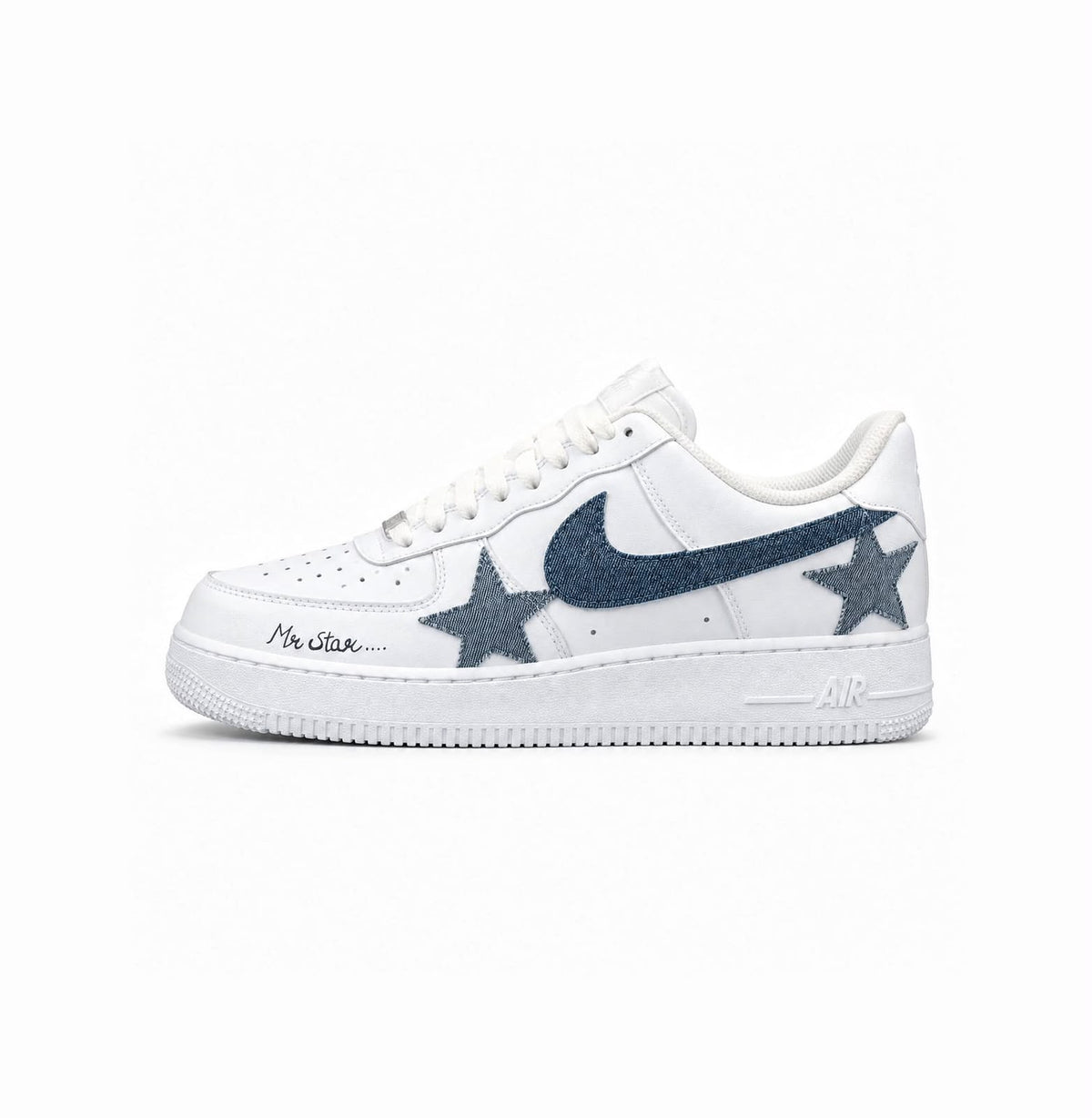 NIKE AIRFORCE ONE DENIM EDITION CUSTOMIZED