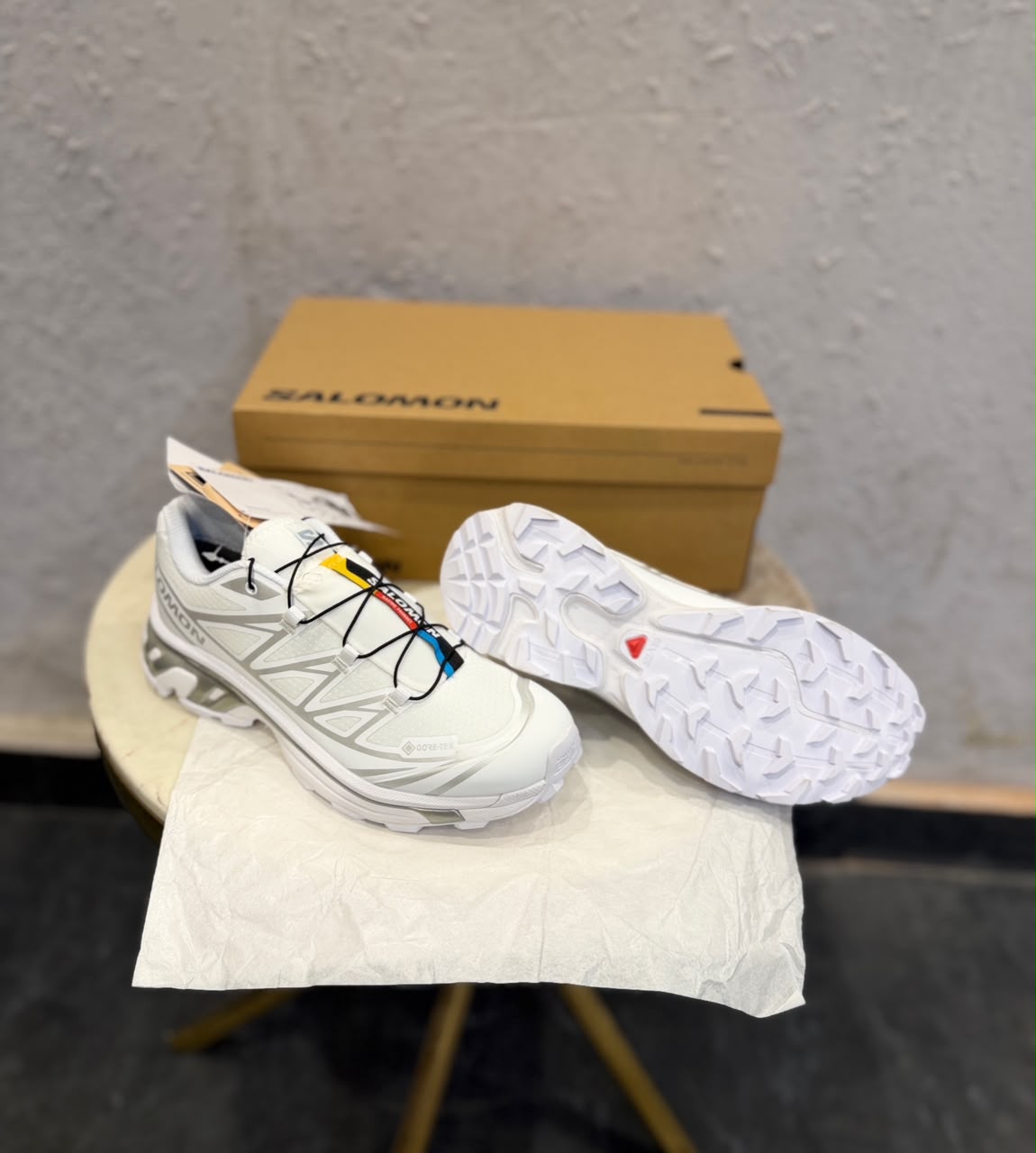 SALMON XT-6 LAB WHITE SILVER