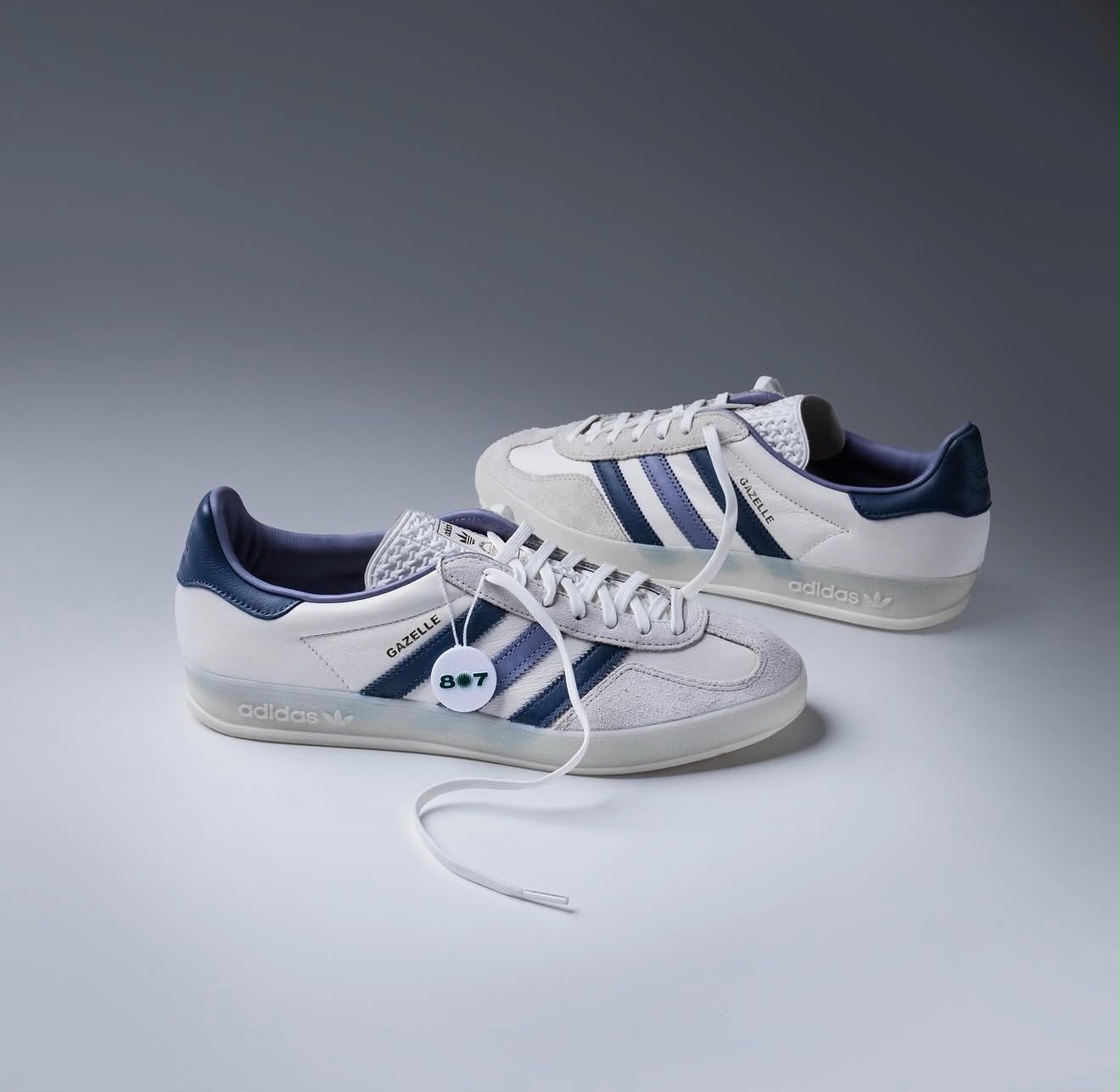 ADIDAS GAZELLE INDOOR WHITE PRELOVED INK