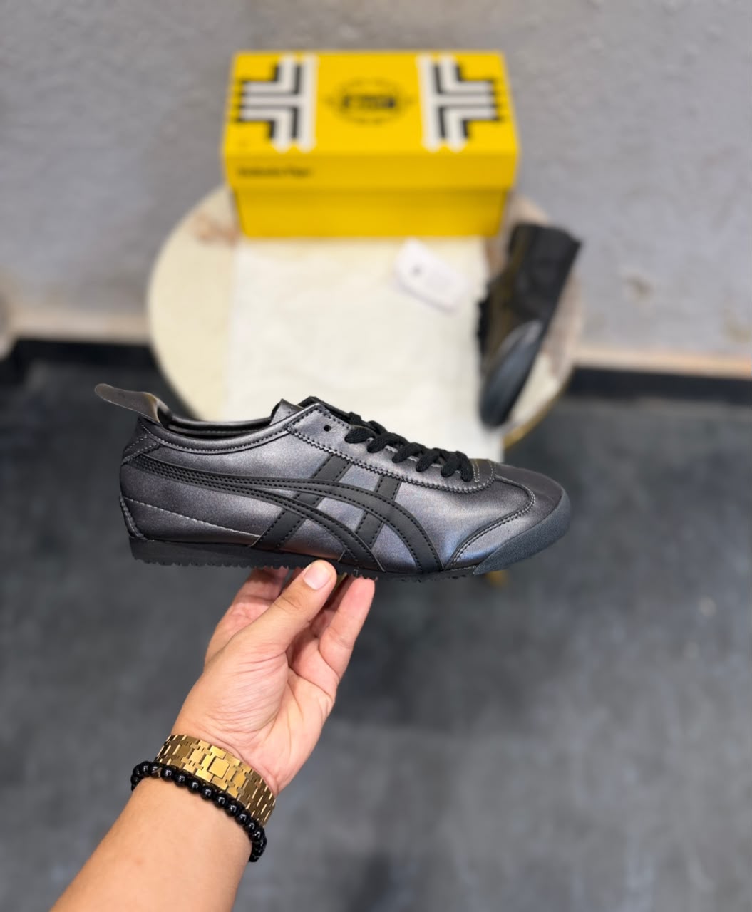ONITSUKA TIGER SD PREMIUM GUNMETEL BLACK
