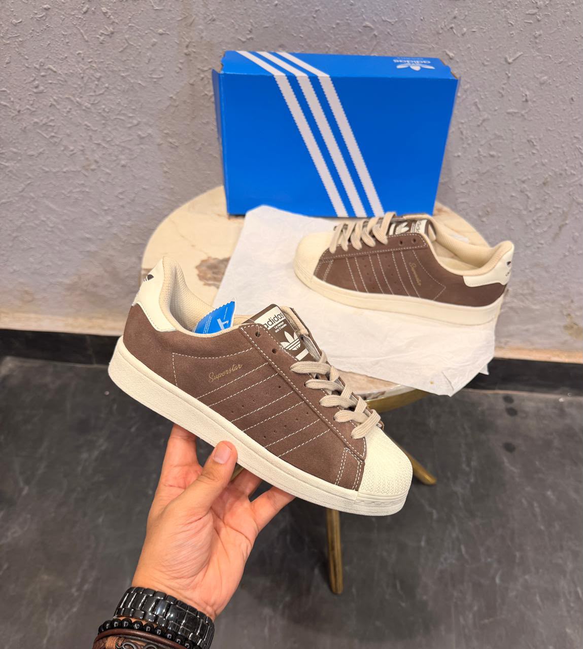 ADIDAS ORIGINAL SUPERSTAR BROWN EARTH