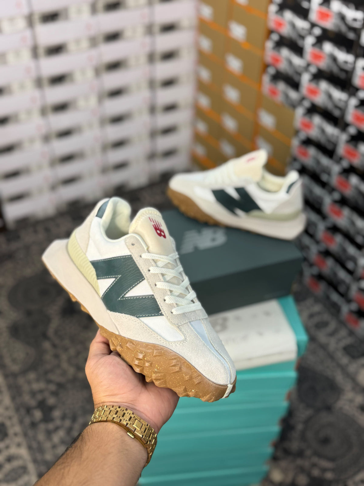 NEW BALANCE XC-72 SEA SALT NIGHT WATCH GREEN